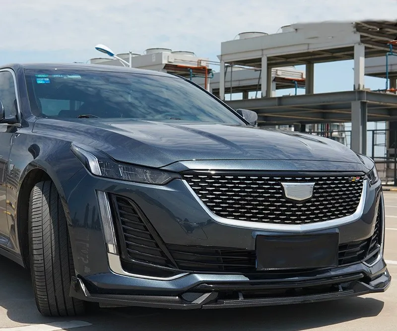 Спойлер для переднего бампера автомобиля 2019- Cadillac CT4 CT5 ABS 3 шт. стильный передний
