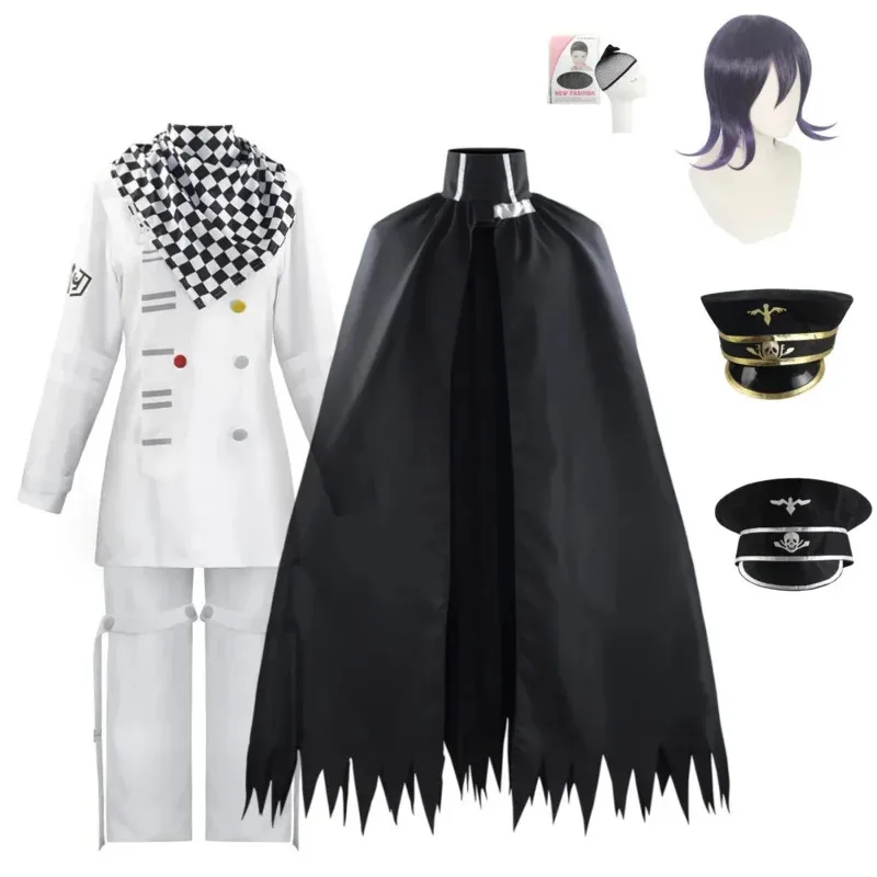Фото ❤ Косплей Danganronpa V3 Kokichi Oma, карнавальный костюм, белая униформа, плащ, полный комплект, карнавальная одежда на Хэллоуин ★ ❤ ★ №1