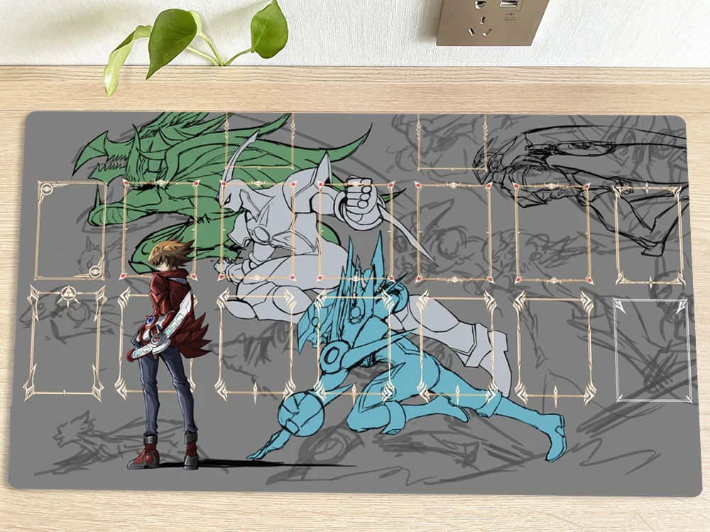 YuGiOh Table Playmat Elemental HERO Neos Jaden Yuki TCG CCG Коврик для торговых карточных игр мыши Игровой