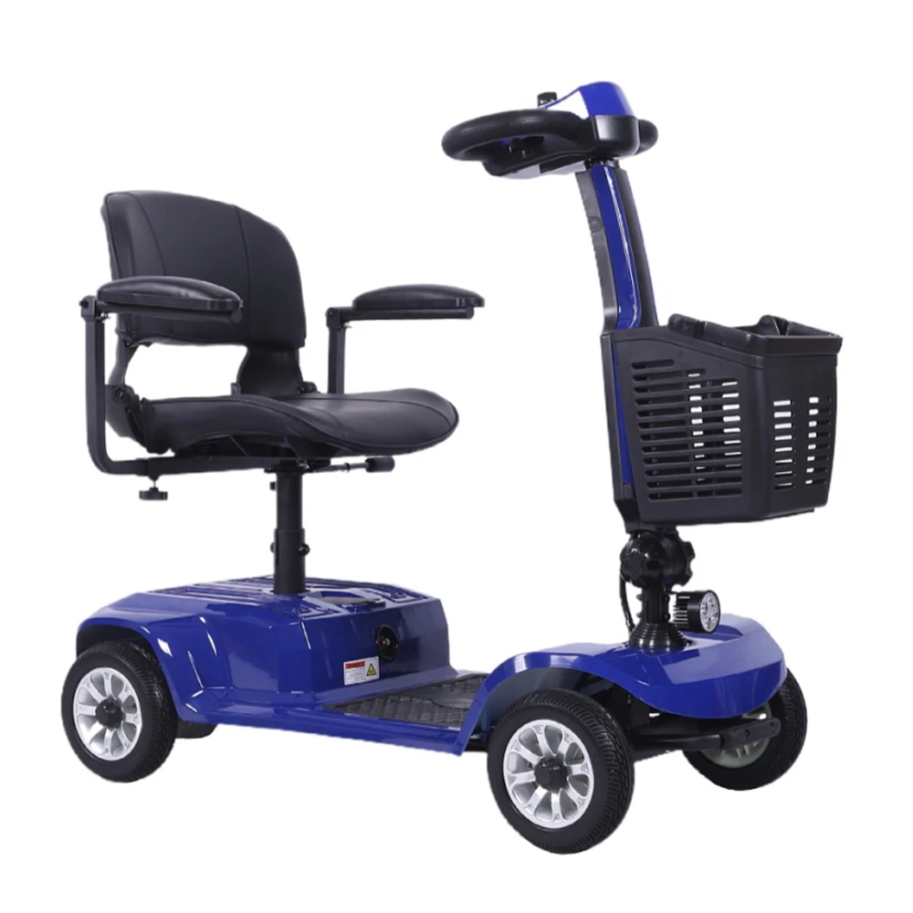 

Лидер продаж, 4-колесный Электрический скутер для пожилых людей, для путешествий, для инвалидов, складной мобильный скутер для пожилых людей
