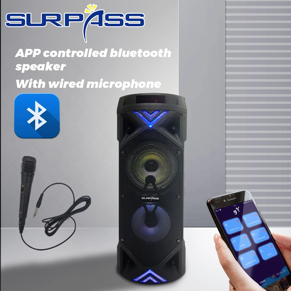 Wireless BT Speaker Portable Big Power Stereo Subwoofer Heavy Bass Speakers Sound Box Support Mic FM Radio Bluetooth-compatible
