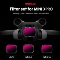 3pcs lens filters for dji mini 3 pro nd1664256 filter optical glass gradient dimming lens for dji mini 3 pro drone camera item