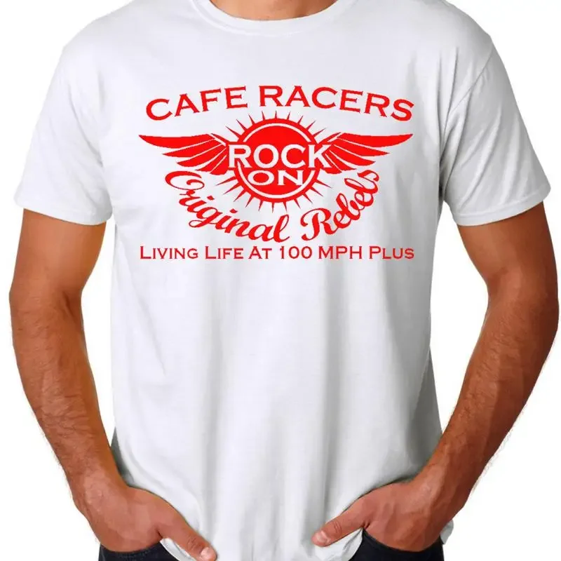 Фото Футболка Cafe Racers с оригинальным дизайном Ton Up Boys Rockers The 60'S Motor Bikers №1