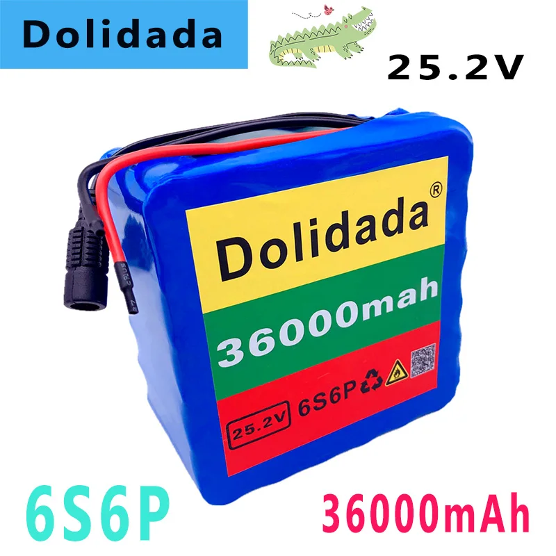 

Комплект литиевых батарей Dolidada 6S6P 24 в 36 Ач 25,2 в, батареи для электрического мотора, велосипеда, электровелосипеда, скутера, инвалидной коляс...