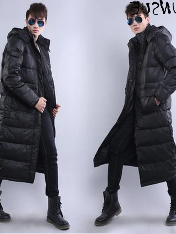 

Long Jacket Men's Winter Down Jacket Men Duck Down Coat clothes Clothing Warm Parkas Puffer Jacket Veste Homme KJ6057