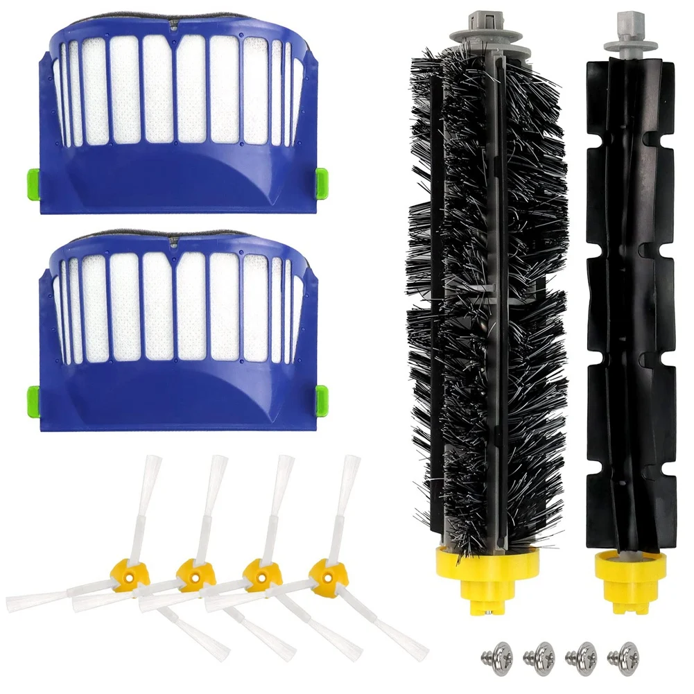 

Replacement Roller Brush Side Brushes HEPA Filters for iRobot Roomba 600 Series 630 650 Vacuum Cleaner Accessories