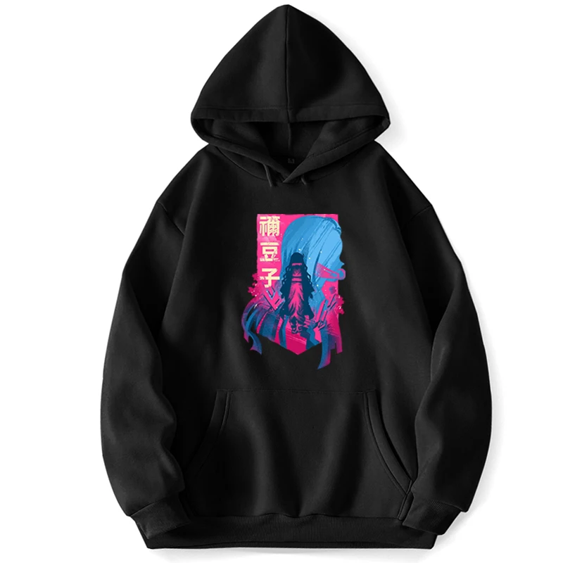 

Demon Slayer Kamado Nezuko Japanese Anime Kimetsu No Yaiba Harajuku Hoodie Hoodies For Men Pocket Hooded Pullover Jumpers Autumn