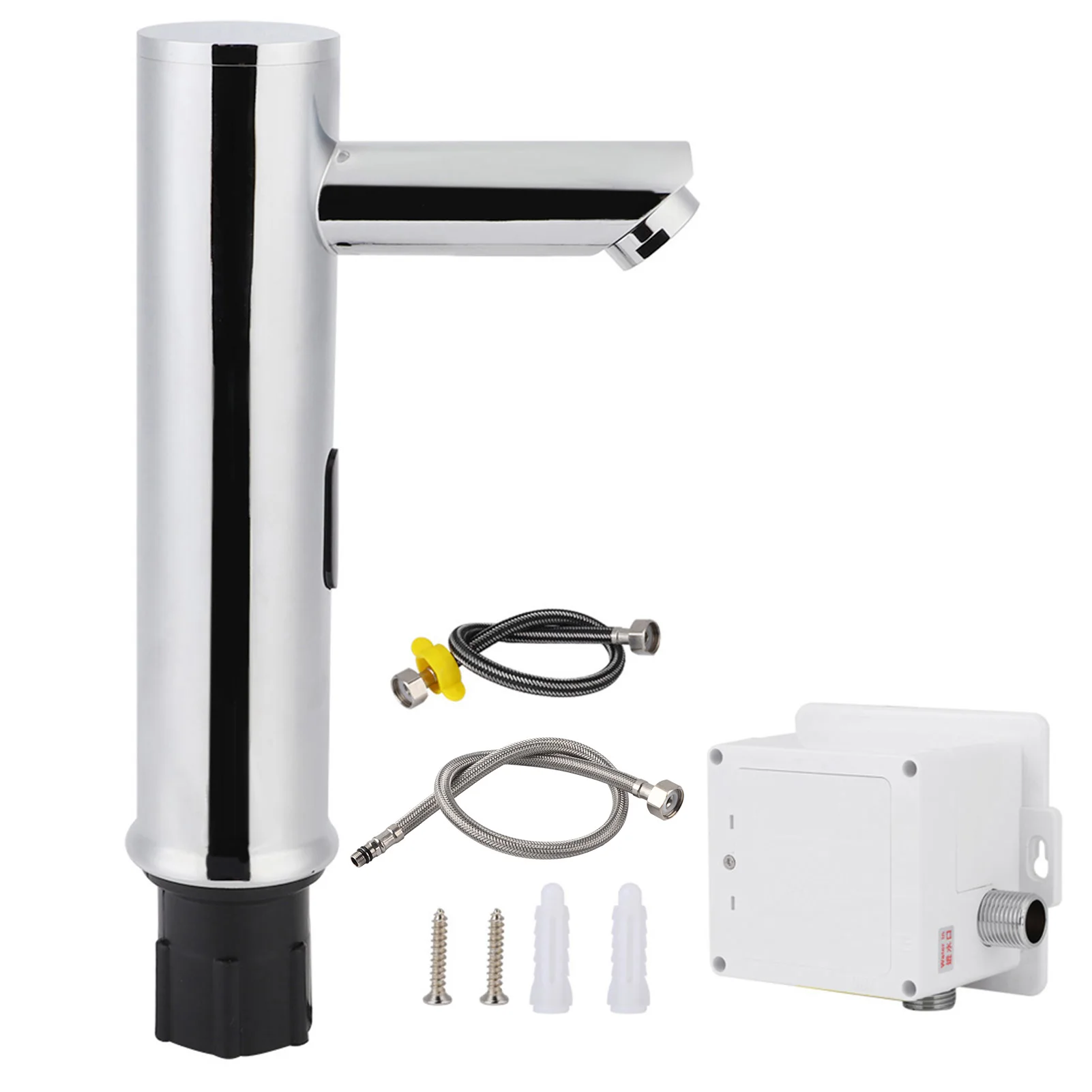 

G1/2in Single Cold Touchless Automatic Sensor Faucet for Bathroom Non-Contacting Hands Cleaning20cm