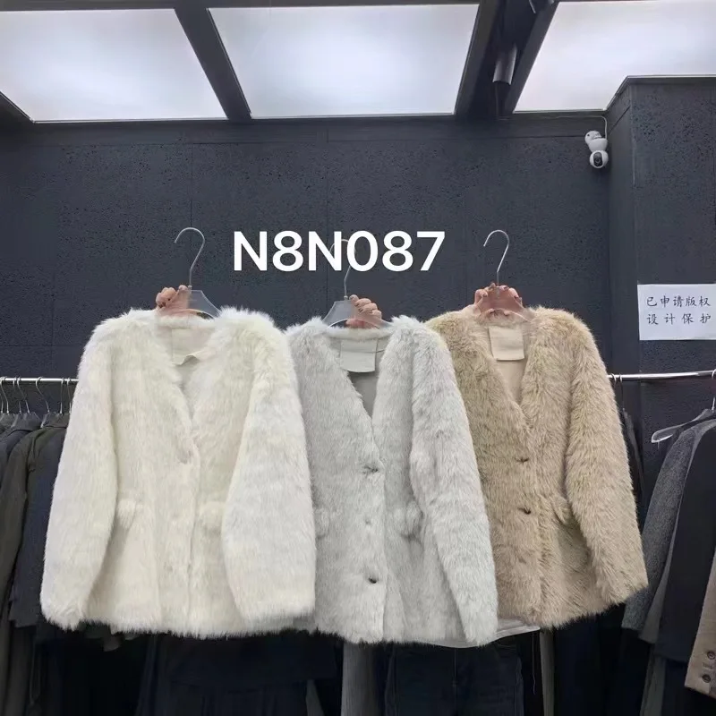 Winter woolen coat casual loose coat for women