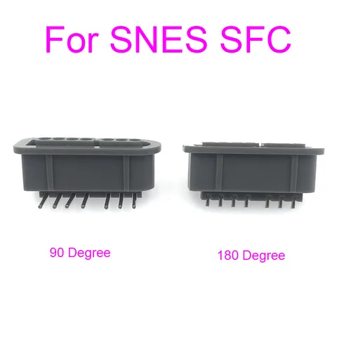 Для SFC 180 градусов 90 градусов 7-контактный гнездовой разъем для контроллера игровой консоли SNES