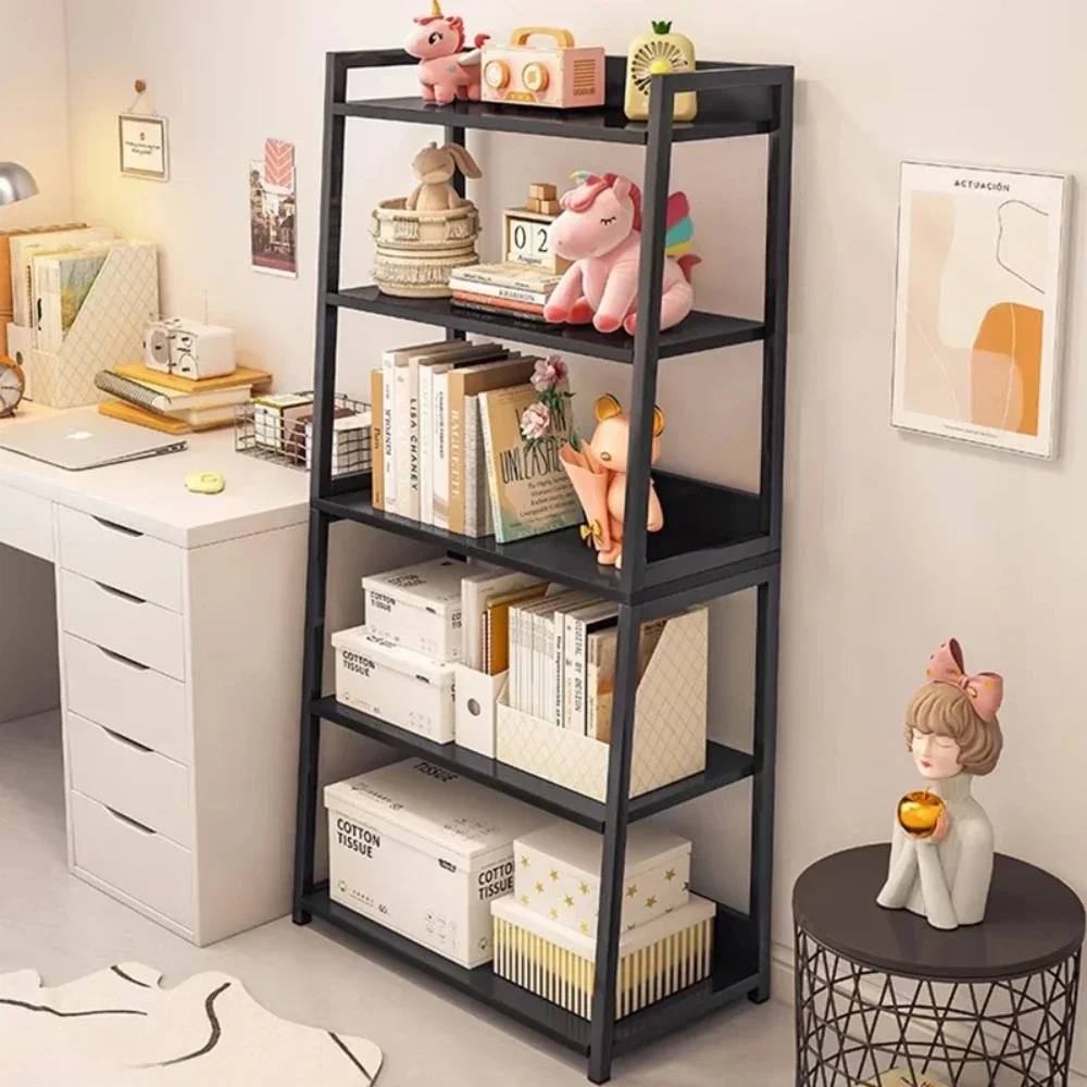 Открывающийся книжный шкаф для гостиной многоуровневый стеллаж хранения