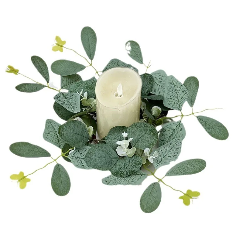 Гирлянда из искусственной свечи гирлянда листьев эвкалипта листья бабочки