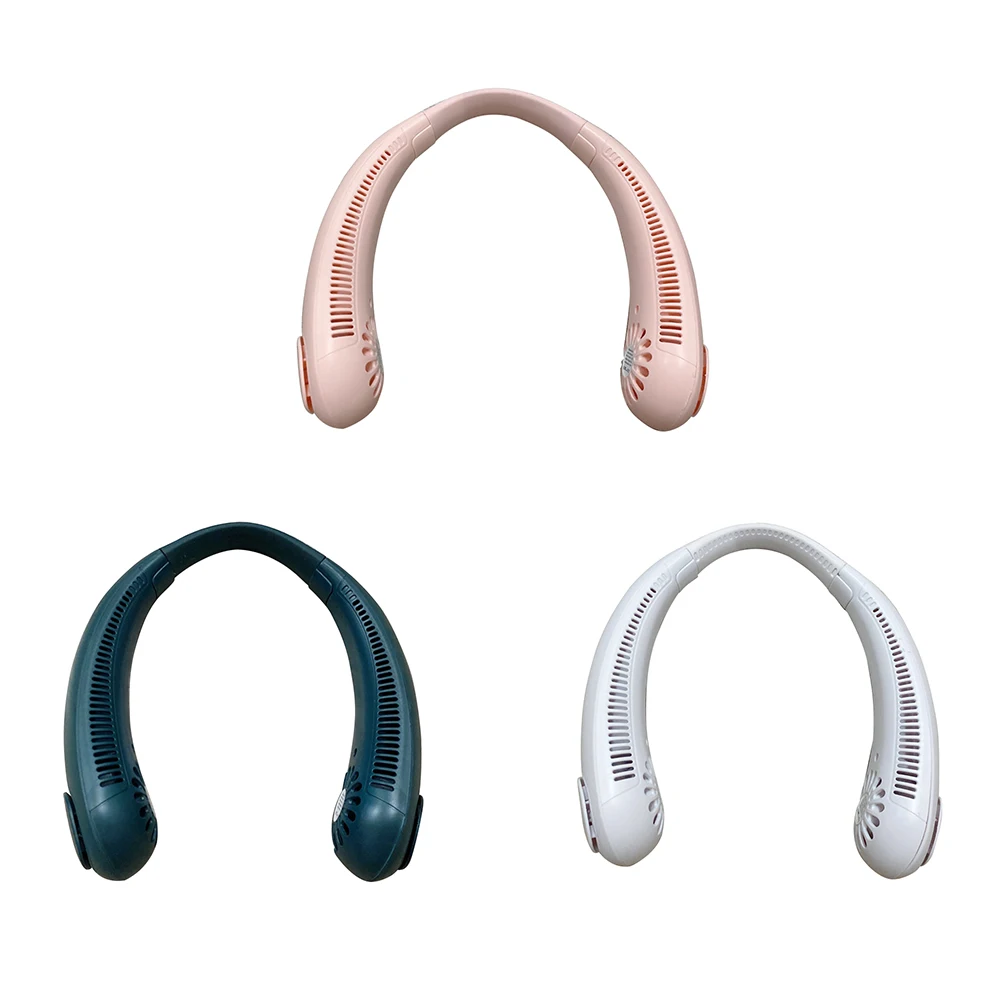 

Портативный подвесной шейный вентилятор, летняя безлопастная Вентиляция с воздушным охлаждением для занятий спортом на открытом воздухе, ...