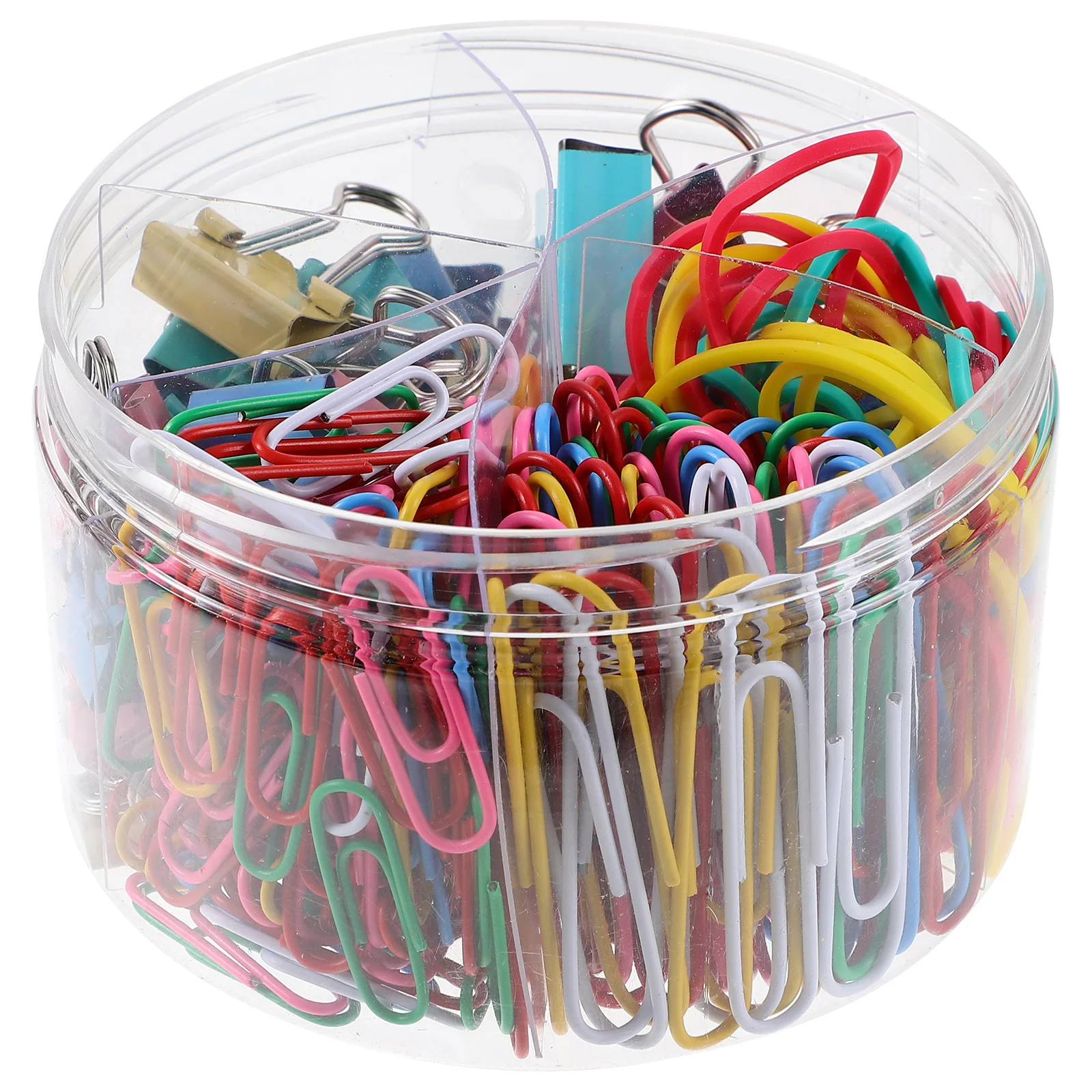 

1 коробка, разноцветные Зажимы для бумаг