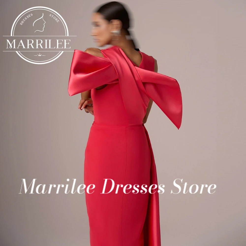 Marrilee индивидуальные однотонные без рукавов с бантом и скользящим шлейфом длиной