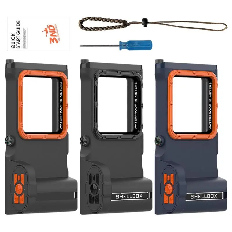 

Diving Phone Case 15m/50ft Under Water Photography Waterproof Phone Case With Lanyard Hole 15m/50ft 3rd Generation Underwater