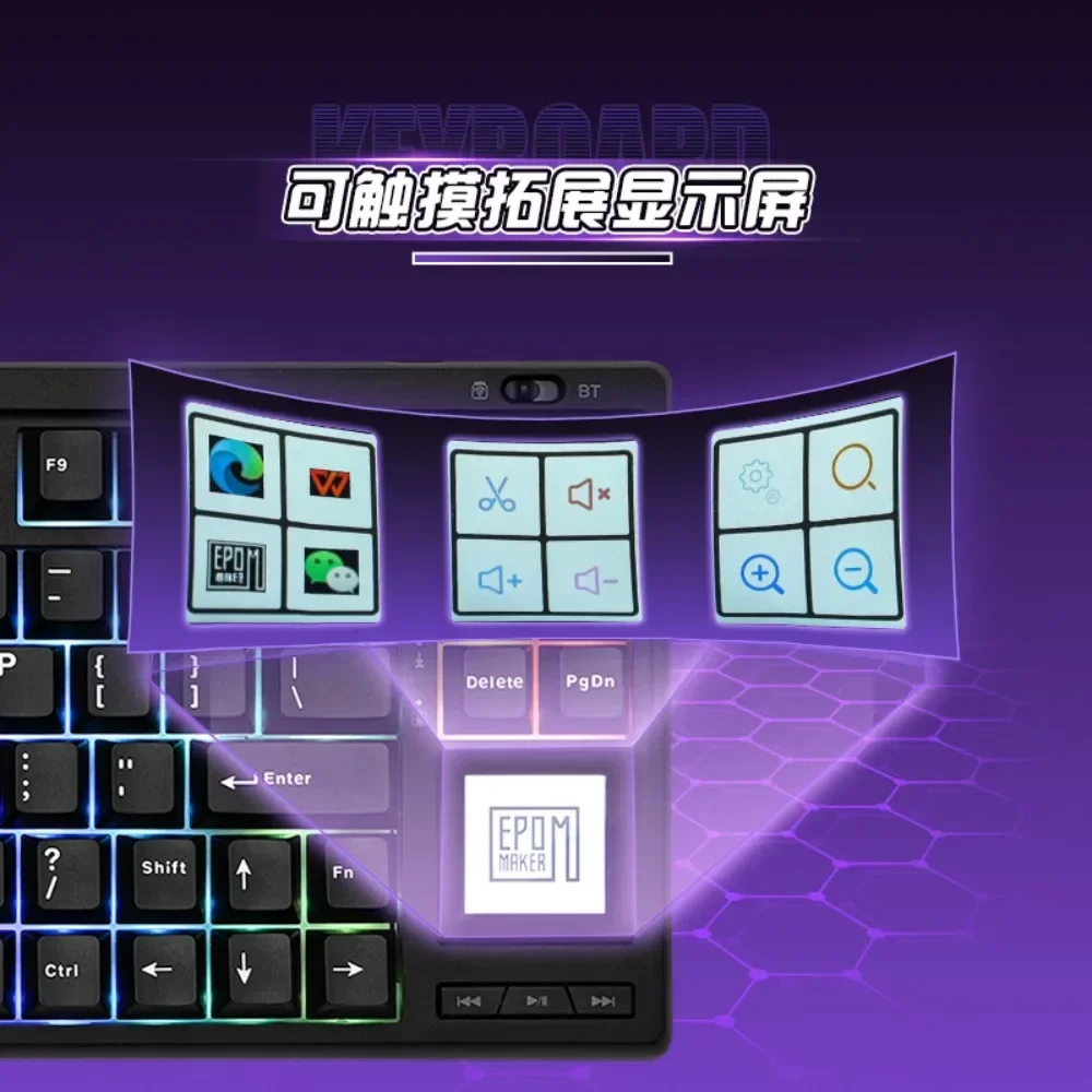 EPOMAKER RT80 Беспроводная механическая клавиатура 75% раскладка Прокладка Горячая