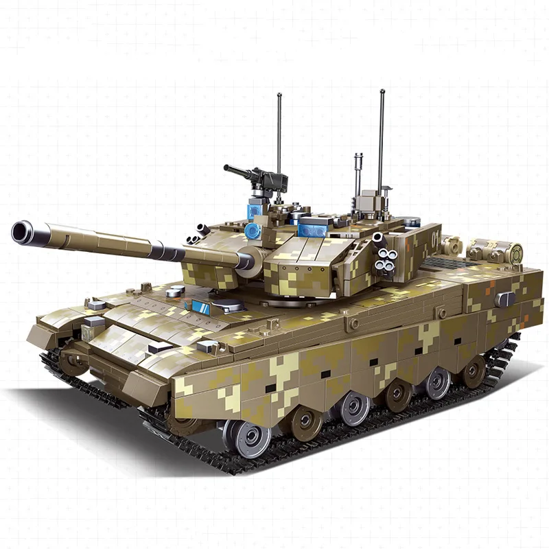 Фото Китайский танк ZTZ-99A: Робот-конструктор Batisbricks, современная военная модель для сборки, игрушки, фигурки, транспортные средства, кирпичики №5