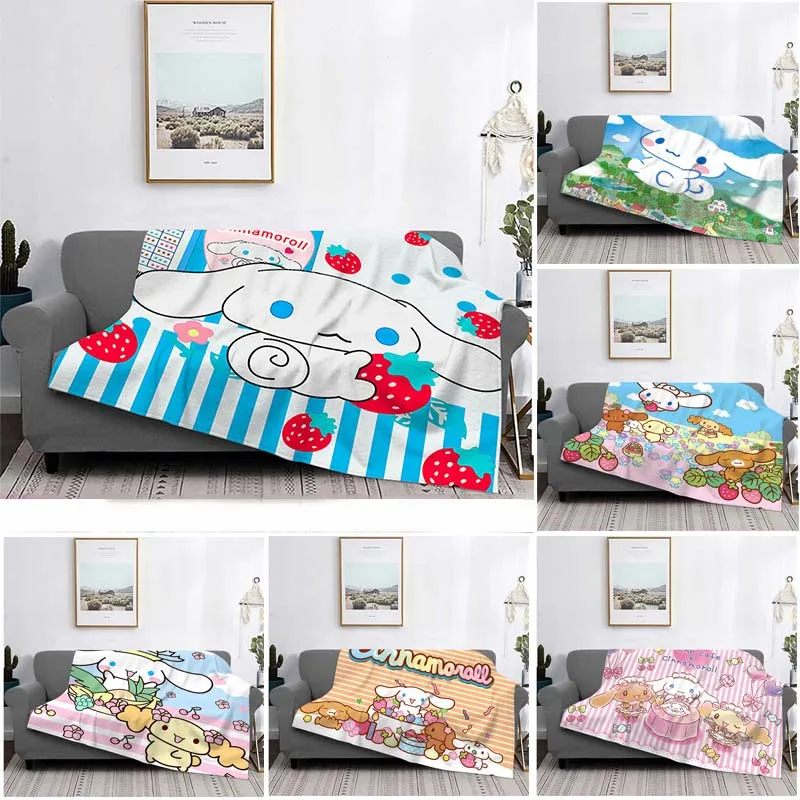 

Sherpa Blanket Cinnamorolls Flannel Blanket Bedding Room Sofa Blanket Bedspread Home Decor Office Nap