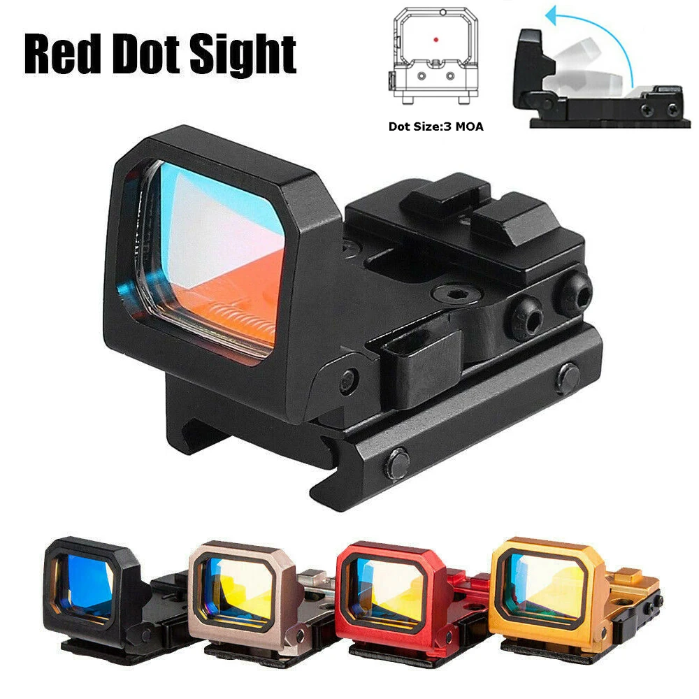 

Mini Red Dot Sight Compact RMR Flip Up Pistol Reflex Sight Compact MOS Rifle Scope For Glock Pistola 1913 Mounts and Slides