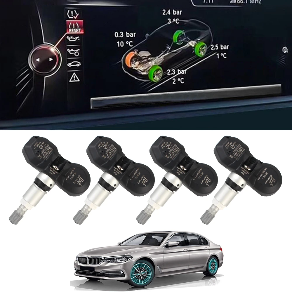 

TPMS SENSOR 1Pcs/4Pcs For BMW X5 [E70] X6 [E71] 5-Series [E60] Rolls-Royce Alpina Tire Pressure Sensor