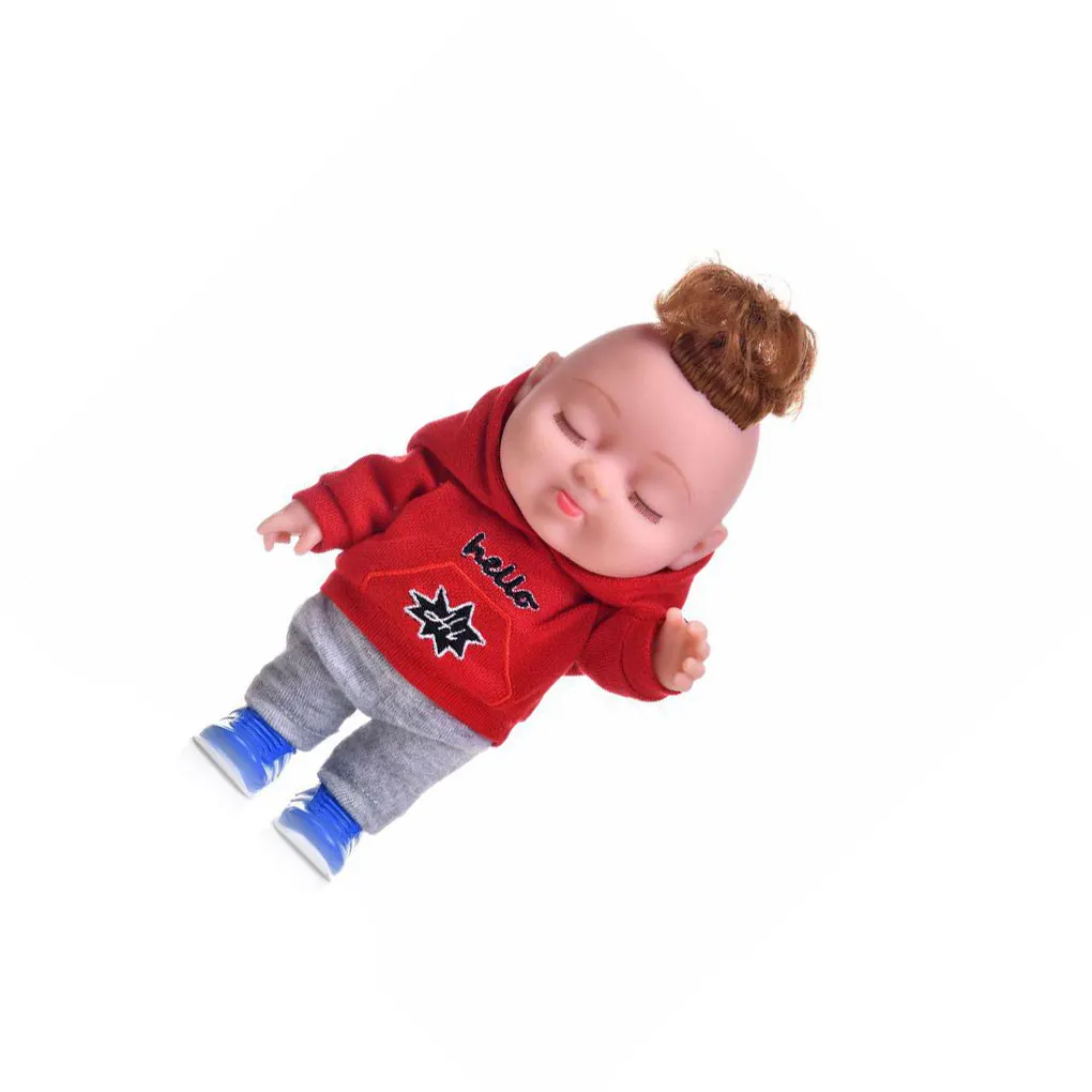 

22cm Baby Doll Vinyl Realistic Infants School Nursery Room Dress up Lifelike Simulation Toy Cute Birthday for Children