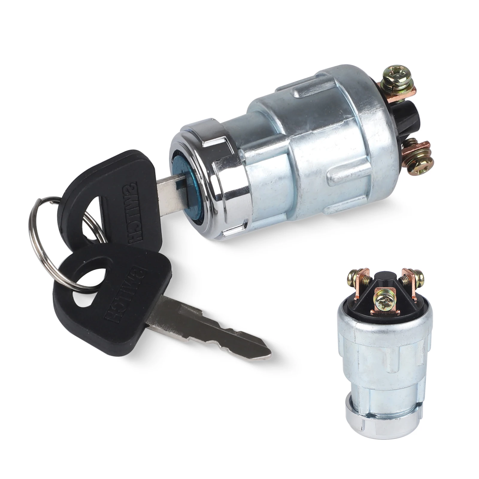 

12 В универсальный 3-позиционный 3-контактный переключатель зажигания двигателя с 2 ключами для автомобиля, мотоцикла, трактора, вилочного погрузчика, грузовика, скутера