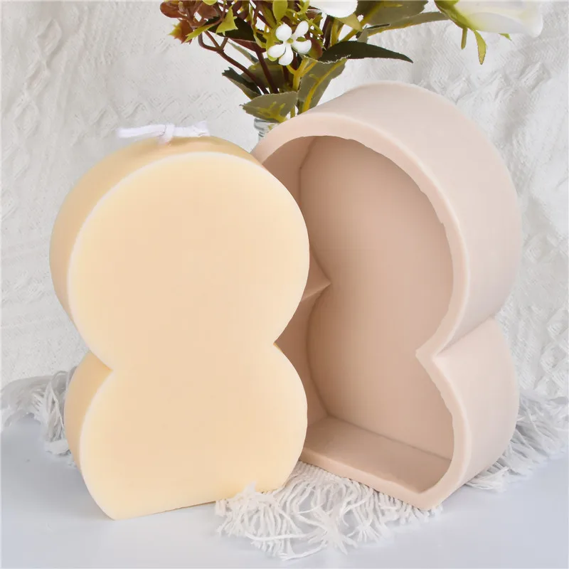 Плоская веерообразная форма для свечей силиконовая 3D лестницы радуги двери