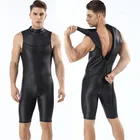 Мужской гидрокостюм 2 мм, короткая черная Слитная водоотталкивающая одежда без рукавов, костюм для дайвинга, для дайвинга, серфинга, Снорклинга, зимний купальник