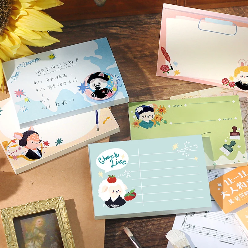 

6packs/LOT big man on stage series fresh message material lovely animals paper memo pad