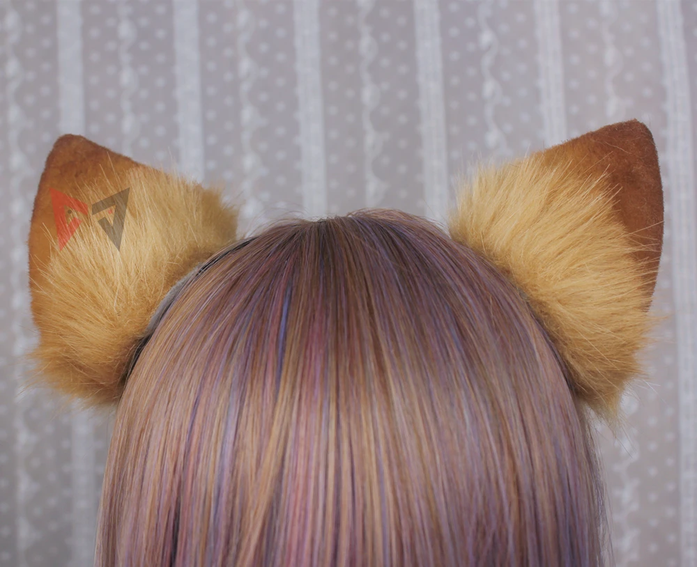 Новинка обруч для волос Genshin Impact Gorou косплея ручной работы с собачьими ушками