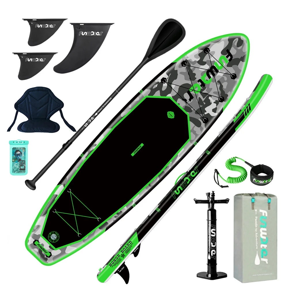 

FUNWATER Dropshipping OEM China Factory CE 10.8' sup stand up paddle board surfboard waterplay surfing inflatable sup surfboard