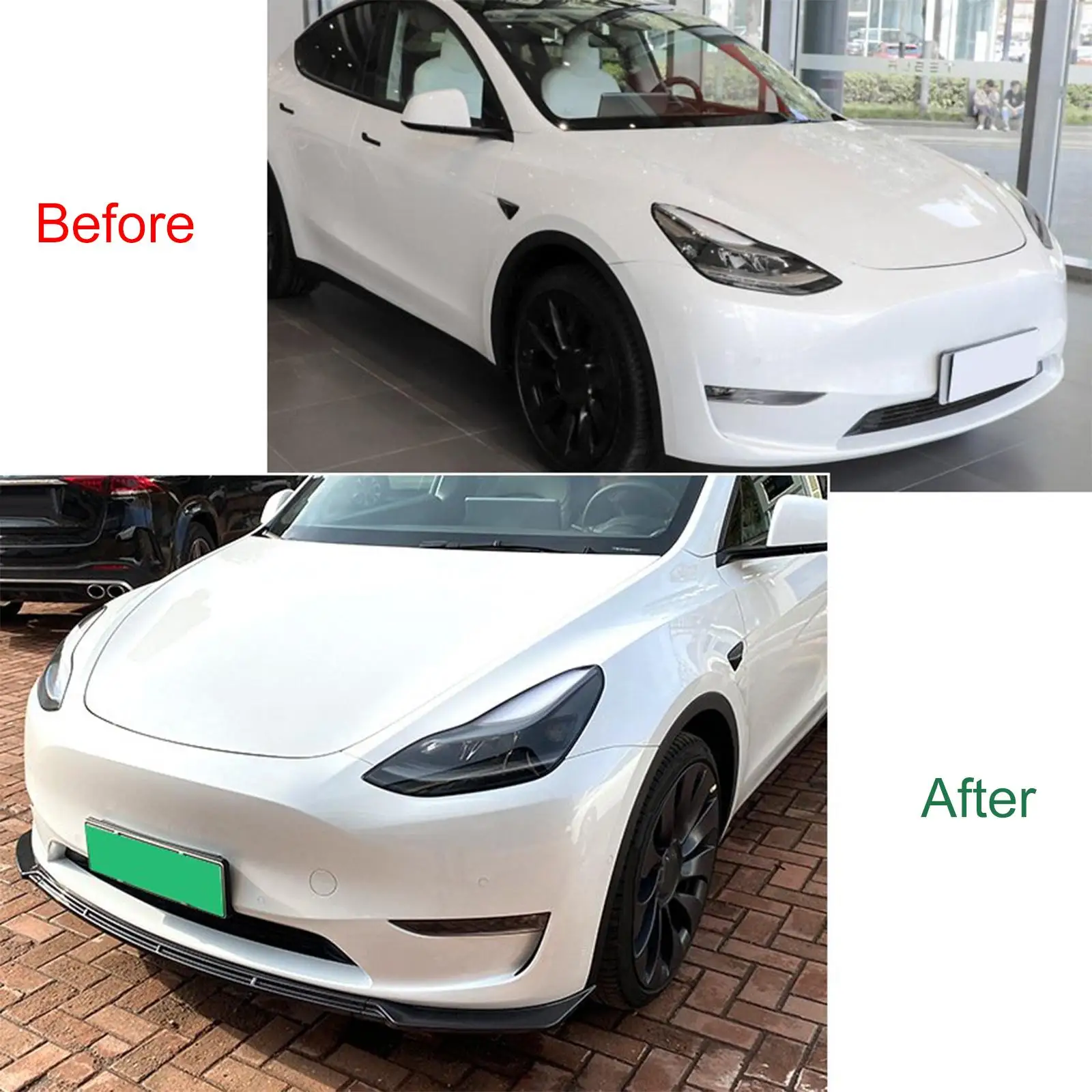 

Front Bumper Splitter Lip Body Kit for Tesla Model Easy Installation