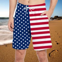 2022 summer fashion flag printed loose beach shorts men casual daily shorts swimwear men beachwear short pants kids pants unisex