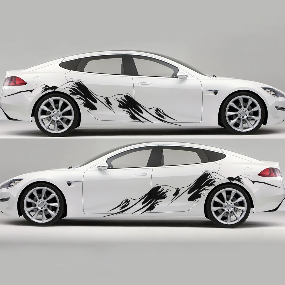 

Mountain Decal Mountain Landscape Car Wrap Sticker Trailer Motorcycle Mountain View Decal Graphic Car Truck RV SUV Car Decal