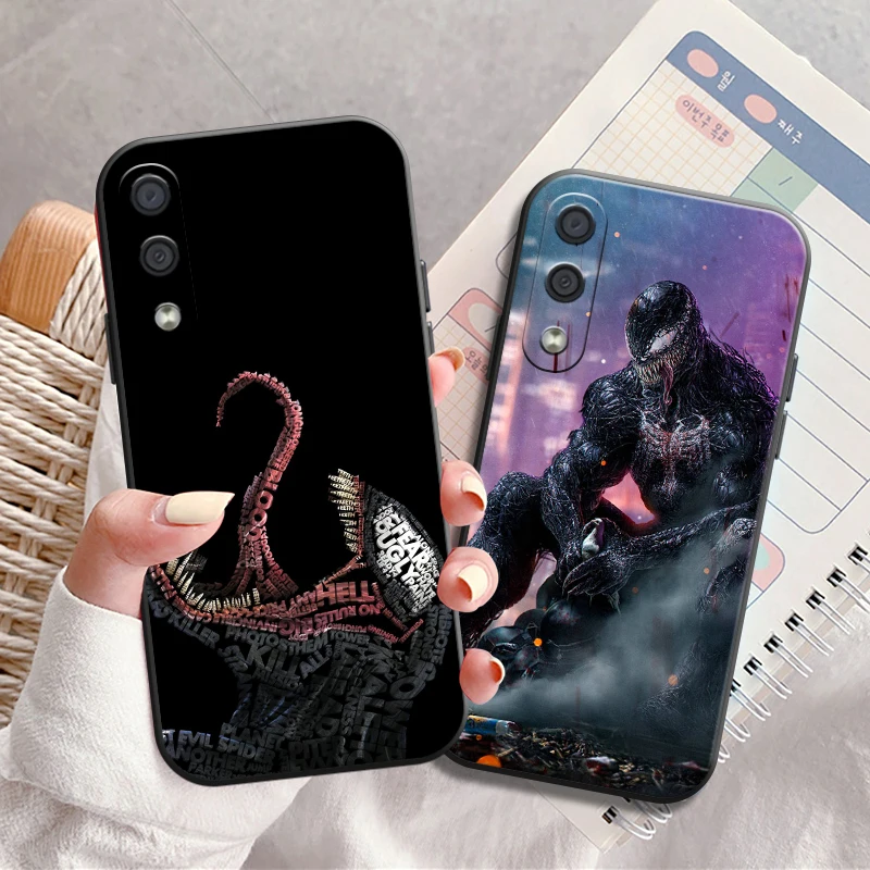 

Marvel Venom Phone Case For Samsung Galaxy A01 A02 A10 A10S A20 A22 4G 4G 5G A31 Liquid Silicon Funda Carcasa Soft Coque Back