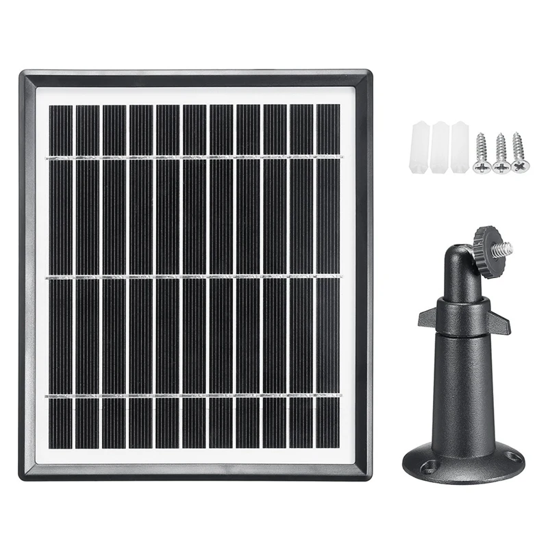 50W Solar Panel IP66 Waterproof Continuously Supply Power For Ring Spotlight Camera/Stick Up Cam Battery Charger
