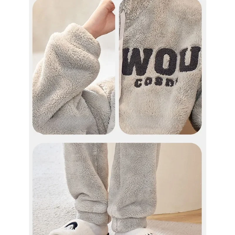 Новинка 2023 пижама Мужская одежда для отдыха из кораллового флиса на осень и зиму