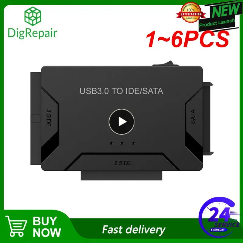 

Адаптер для жесткого диска IDE, кабель-преобразователь для жесткого диска 3,0 дюйма HDD/SSD CD DVD ROM, адаптер IDE SATA 3 в 1, 1 ~ 6 шт.