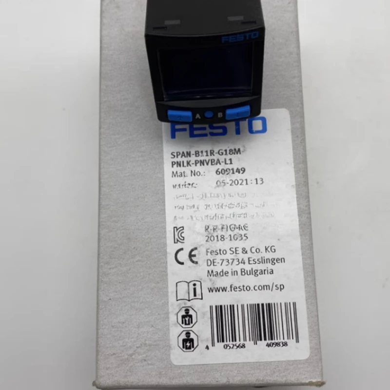 Новый оригинальный датчик давления Festor SPAN-B11R-G18M-PNLK-PNVBA-L1 609149 SPAN-B11R-R18M-PNLK-PNVBA-L1 609554