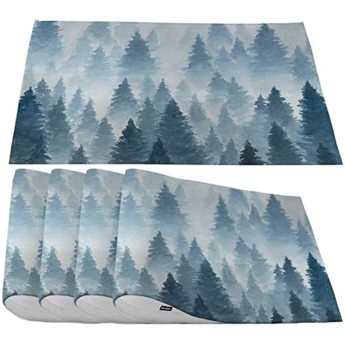 

Watercolor Foggy Placemats