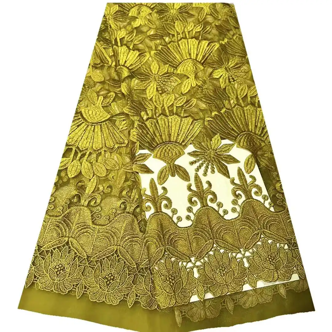 

Горячая Распродажа, африканская сетка, кружево, искусственные цветы, тюль, вышивка, рукоделие, шитье, дизайнерские принадлежности, банкет, свадебное платье, 5 ярдов