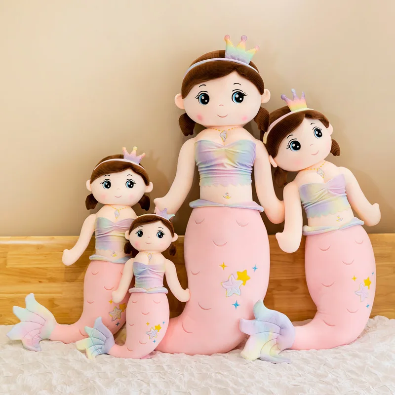 

Zqswkl 60/80/100cm cute conch girls plush toy doll bed sleep doll pillow children birthday gift stuffed toys