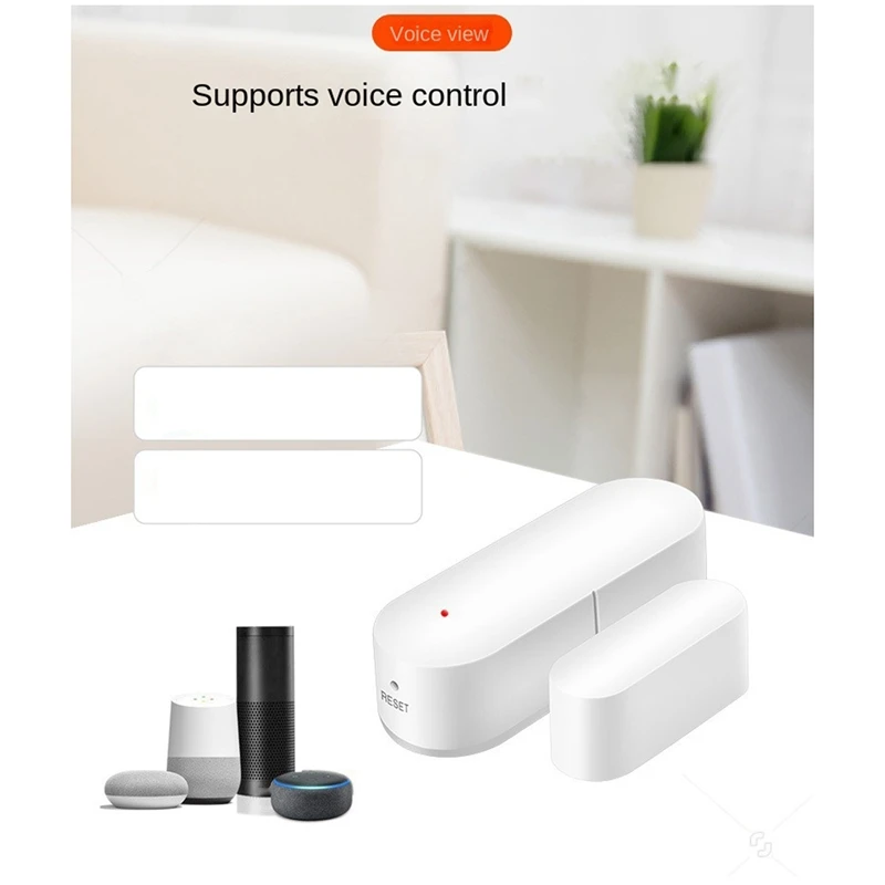 Магнитный датчик для двери Zigbee умная лампа Tuya открытия окон и дверей домашнее