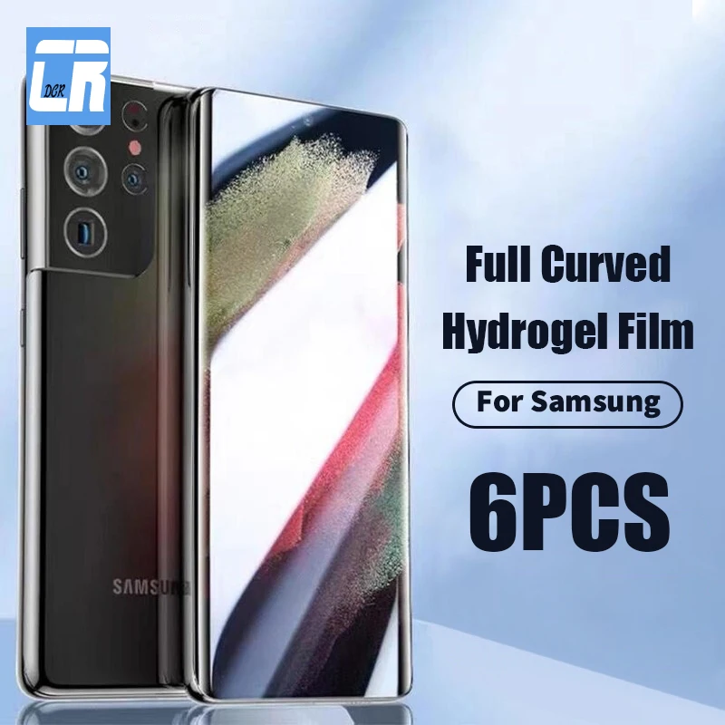 

Гидрогелевая пленка с полным покрытием для Samsung Galaxy S22 S21 S20 Ultra S10 S10e S9 Plus, Защитная пленка для экрана S20 FE S21 FE Note 20 Ultra, 6 шт.