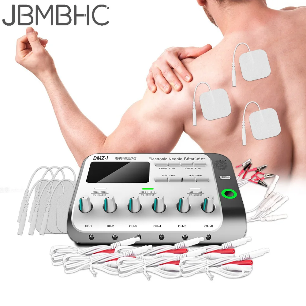 

Electrostimulation Patches Physiotherapy Tens Body Massager 6 Output Channel Disgistal Multi-Functional Relax Electroacupuncture