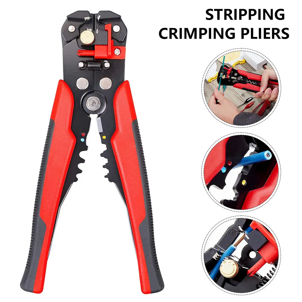 

3 in 1 Automatic Wire Stripper Pliers Self-Adjusting Wire Cutter Professional Multifunctional Cable Crimper for Cutting Crimping