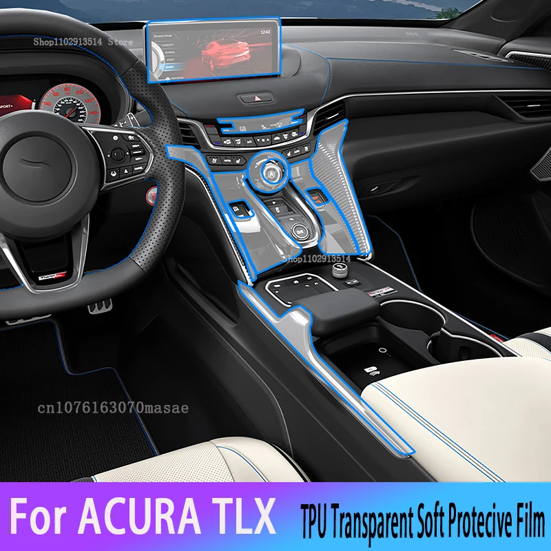 Для ACURA TLX 2021-2024 наклейка на приборную панель автомобиля GPS Навигация экран