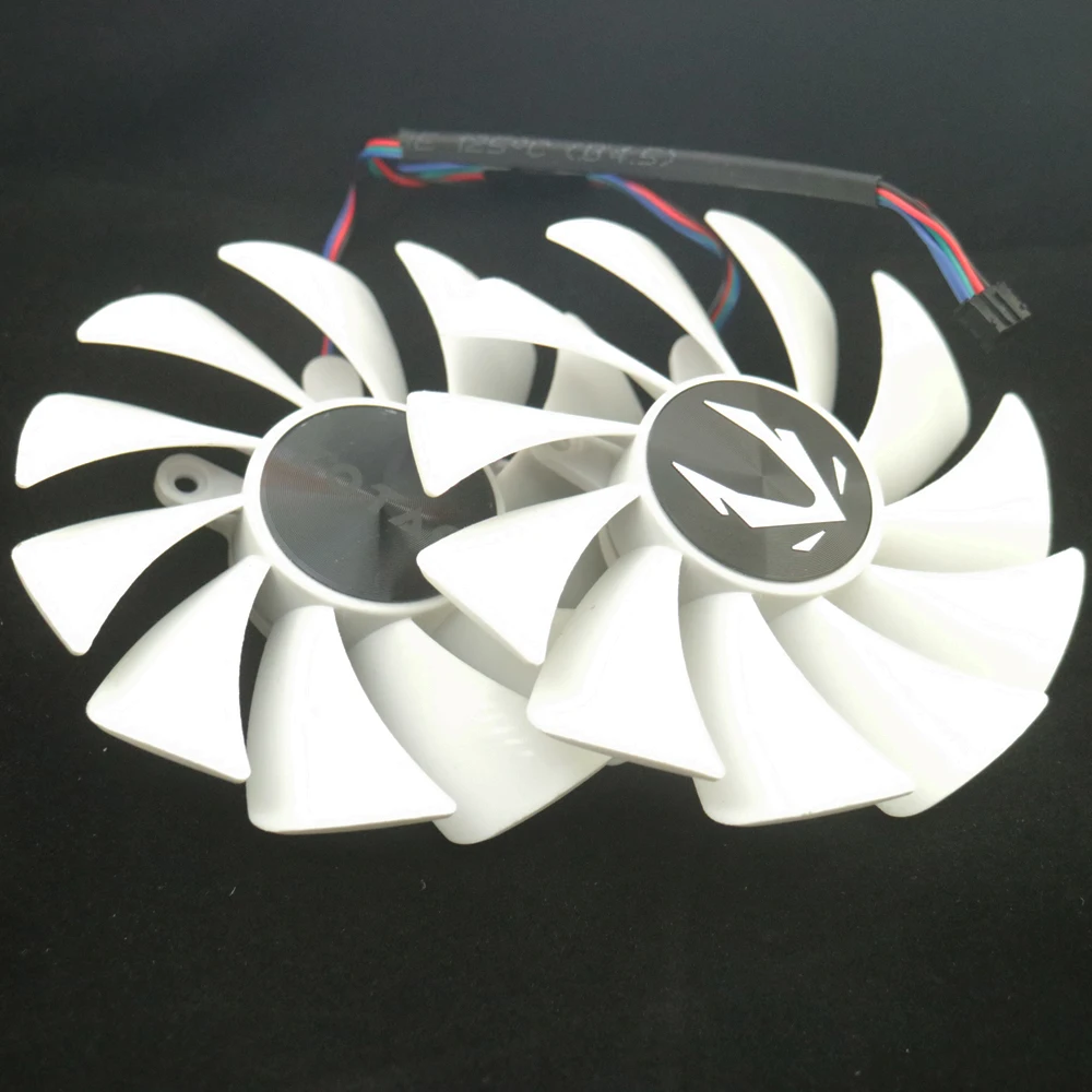 Фото GA92S2U - Вентилятор PFTM DC12V 0.46A VGA для видеокарты ZOTAC RTX4060 8GB TWIN EDGE OC WHITE, охлаждающий вентилятор для видеокарты №4