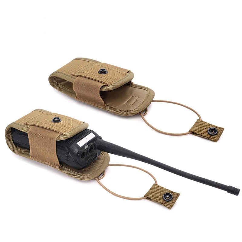 

1000D Tactical Molle Radio Walkie Talkie Pouch Waist Bag Holder Pocket Portable Interphone Holster Carry Bag for Hunting Camping
